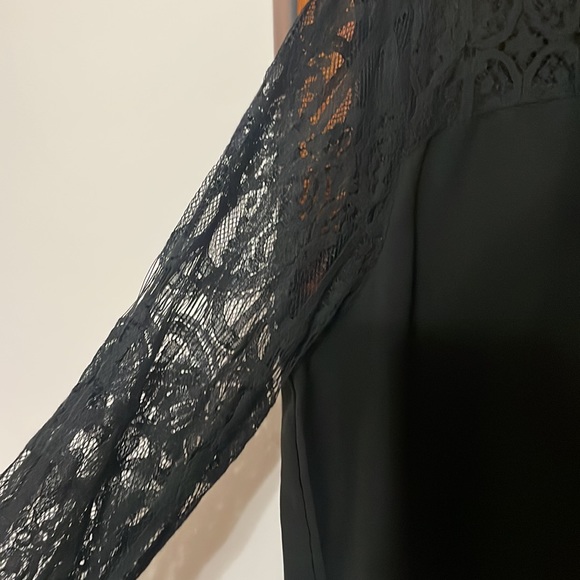 SHEIN 1X lace detail black top - Picture 3 of 3